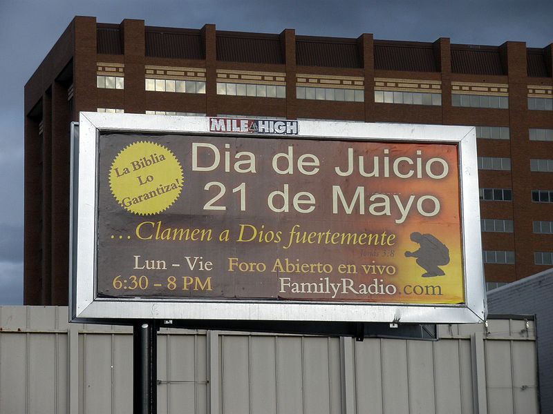 may 21 judgement day billboard. Judgment Day 21 May 2011 in