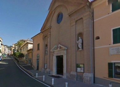 San Terenzio church where Father Corsi pinned his Christmas message. (Image Google Maps)